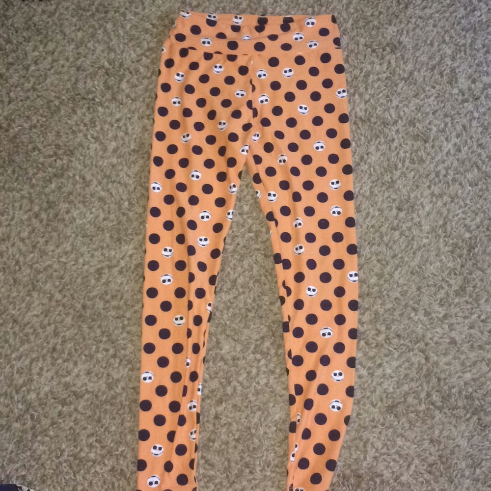 Halloween jack skeleton leggings